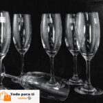 copa champagne, COPAS vidrio , set