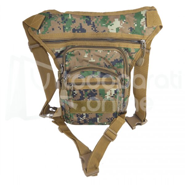 Bolso Táctico Cintura Y Pierna Camuflado