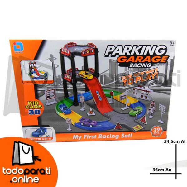 pista parking garage racing