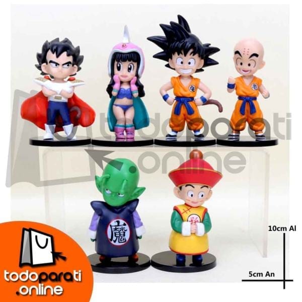 set de figuras dragon ball x6