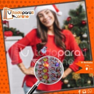 Prendedores navideños con luces