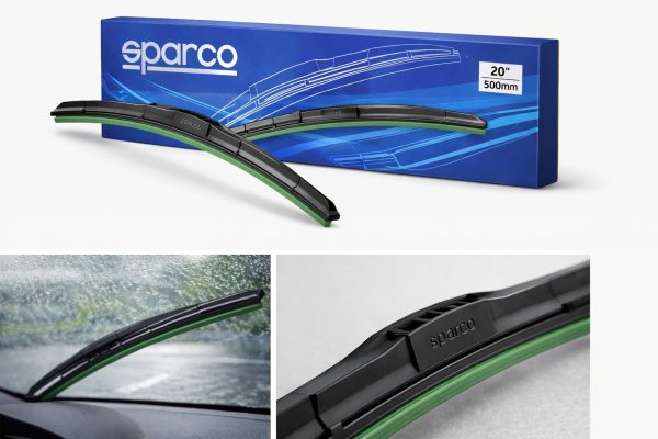 Plumas Limpiaparabrisas Sparco Híbridas – Par Universal (14”–26”)